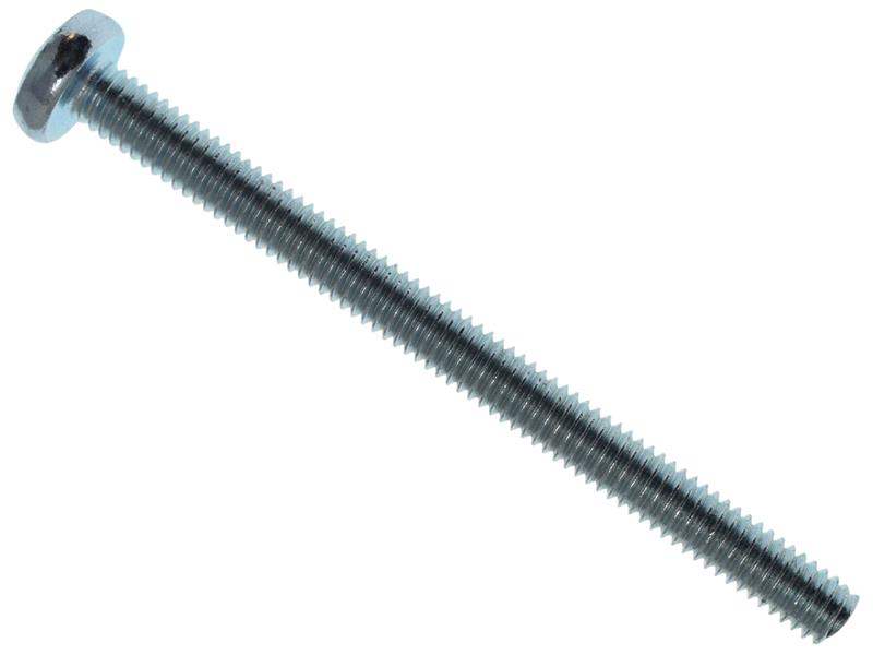 METALMATE Machine Screw Pozi Compatible Pan Head ZP M4 x 50mm Box 25