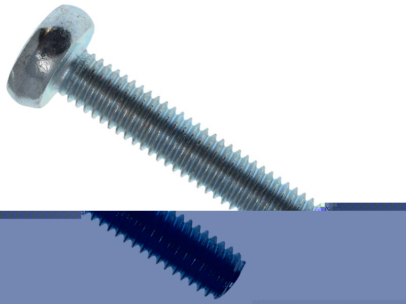 METALMATE Machine Screw Pozi Compatible Pan Head ZP M6 x 40mm Box 25