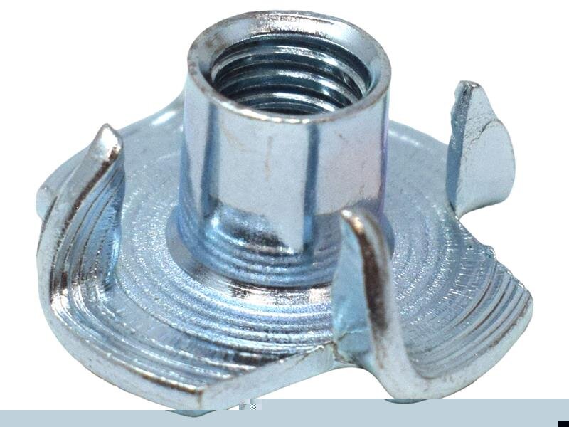 METALMATE Pronged Tee Nut ZP M6 x 9.0mm (Box 25)