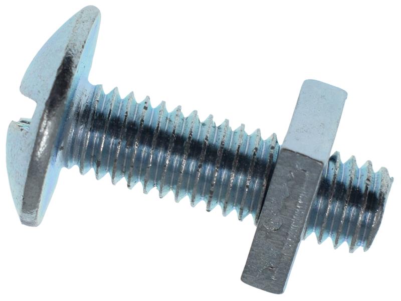 METALMATE Roofing Bolt  Nut ZP M6 x 20mm (Box 50)