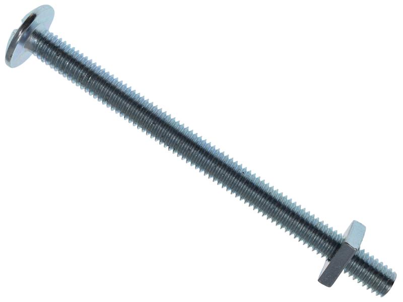 METALMATE Roofing Bolt  Nut ZP M6 x 80mm (Box 25)