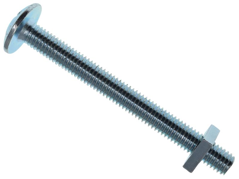 METALMATE Roofing Bolt Nut ZP M8 x 100mm (Box 25)