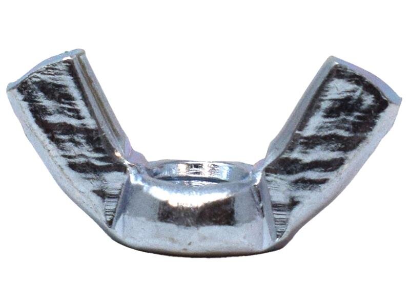 METALMATE Wing Nut Bright ZP M6 Box 25