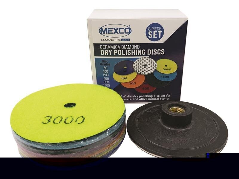 MEXCO Ceramica Diamond Dry Polishing Kit, 8 Piece