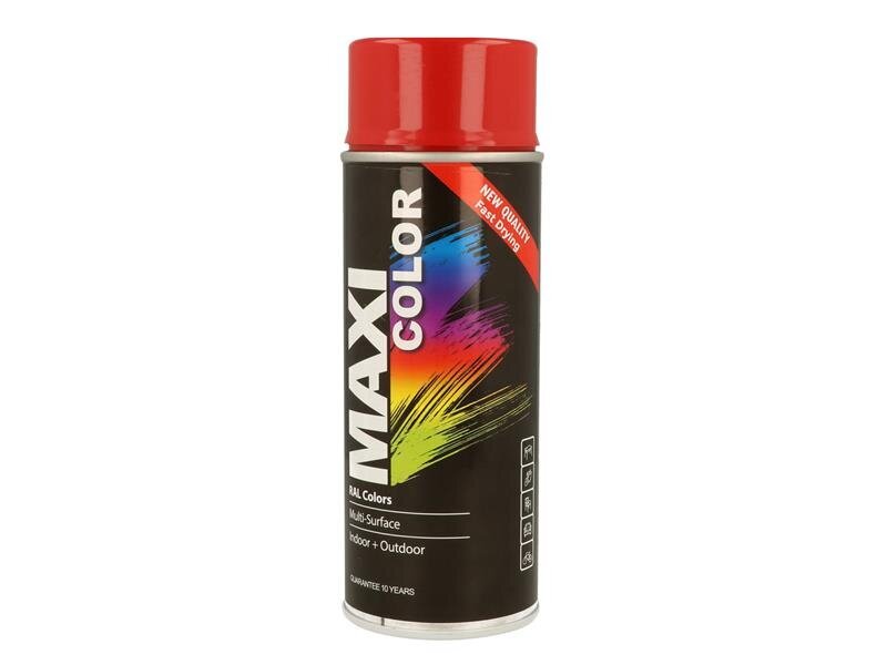 MAXICOLOR MaxiColor Spray Gloss Flame Red RAL3000 400ml