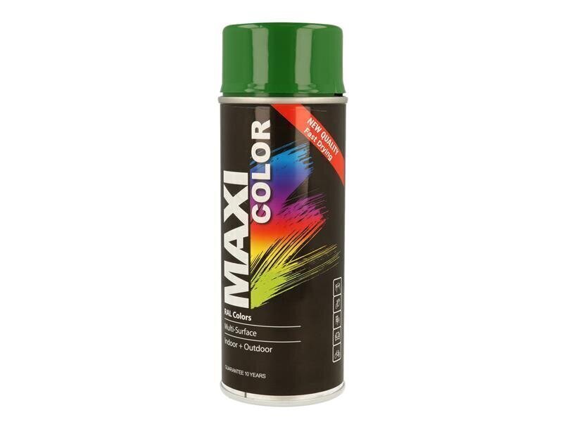 MAXICOLOR MaxiColor Spray Gloss Leaves Green RAL6002 400ml