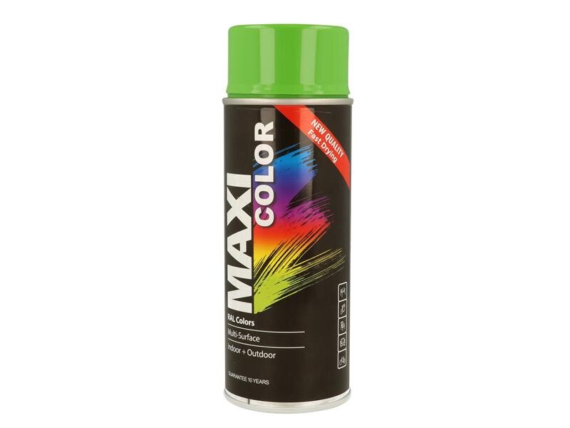 MAXICOLOR MaxiColor Spray Gloss Yellow Green RAL6018 400ml