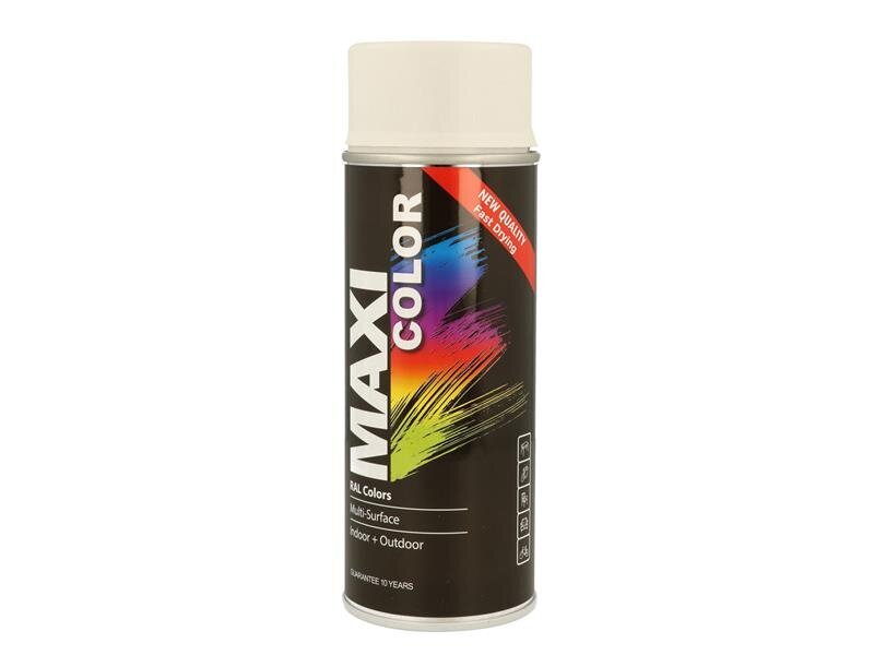 MAXICOLOR MaxiColor Spray Satin Brilliant White RAL9016 400ml