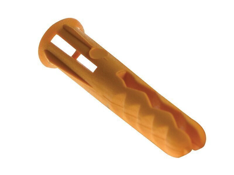Plasplugs SYP 501 Solid Wall Super Grips Fixings Yellow (100)