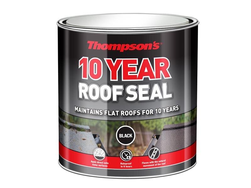 Ronseal Thompson\'s 10 Year Roof Seal Black 1 litre
