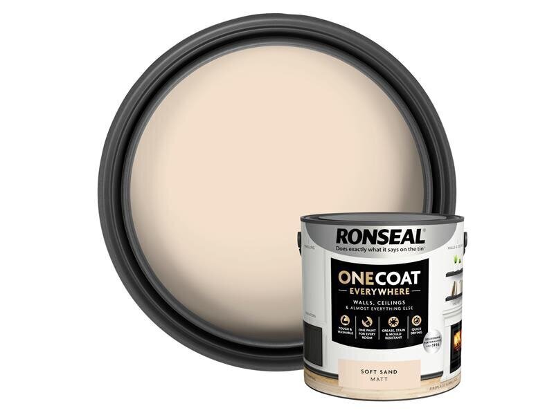 Ronseal One Coat Everywhere Interior Soft Sand Matt 2.5 litre
