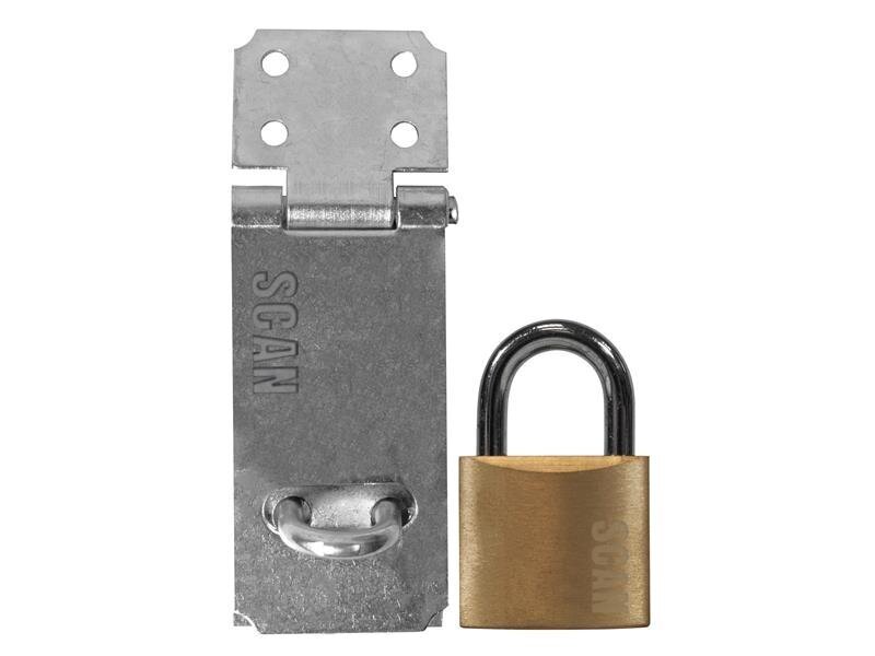 Scan Hasp and Staple 89mm  40mm Padlock