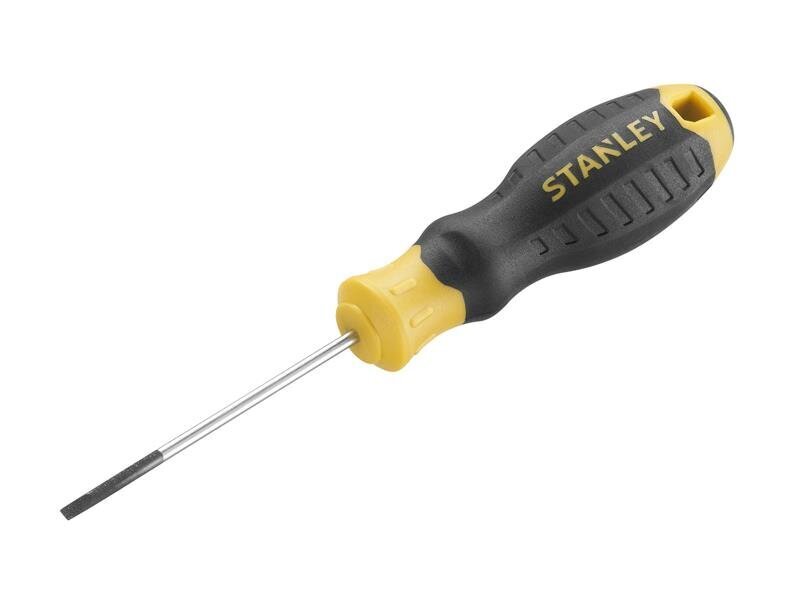 STANLEY Hand Tools CUSHION GRIP Screwdriver Parallel Tip 2.5 x 75mm