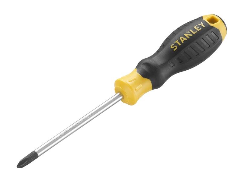 STANLEY Hand Tools CUSHION GRIP Screwdriver Phillips Tip PH2 x 100mm