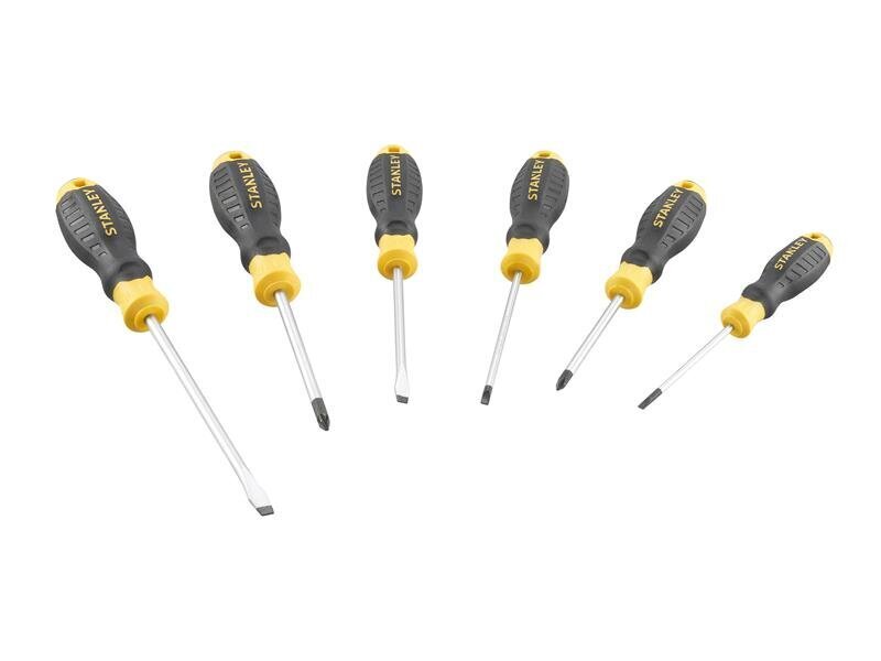 STANLEY Hand Tools CUSHION GRIP Screwdriver Set, 6 Piece