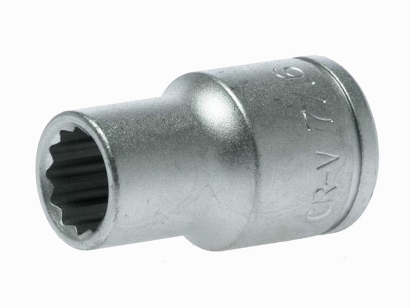 Teng Bi-Hexagon Socket 12-Point Regular A/F 1/2in Drive 7/16in