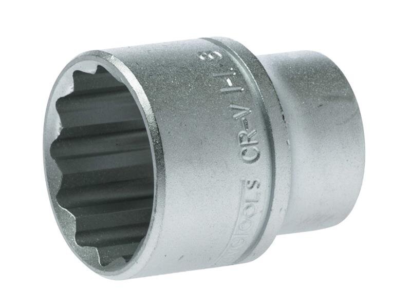 Teng Bi-Hexagon Socket 12-Point Regular A/F 1/2in Drive 1.1/8in