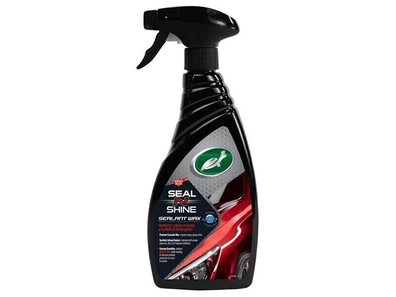 Turtle Wax Hybrid Solutions Seal & Shine Spray Wax - Hydrophobic Sealant With Carnauba (500ml)
