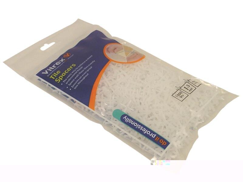 Vitrex Wall Tile Spacers 1.5mm (Pack 1000)