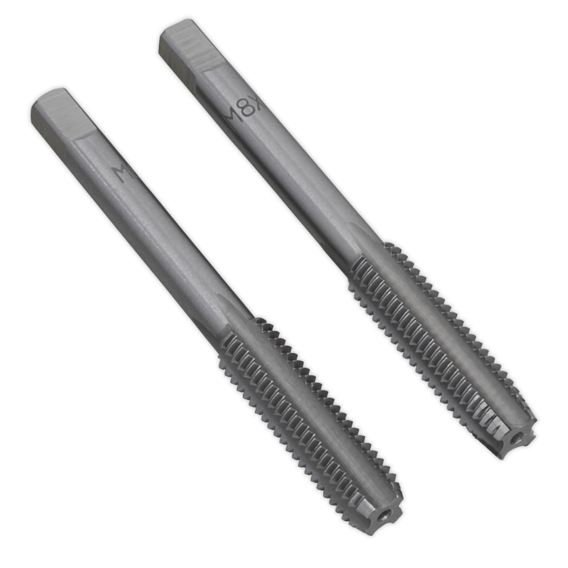 Sealey TSM8 Tap Set 2pc (Taper  Plug) M8 x 1.25mm