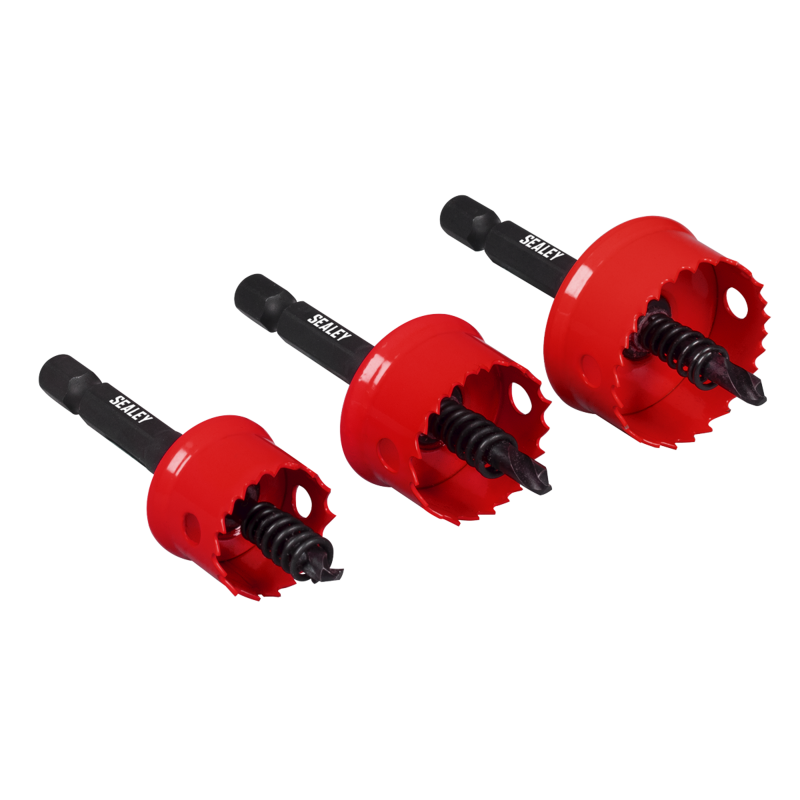 Sealey TWHS3 Thin Wall Hole Saw Set 3pc