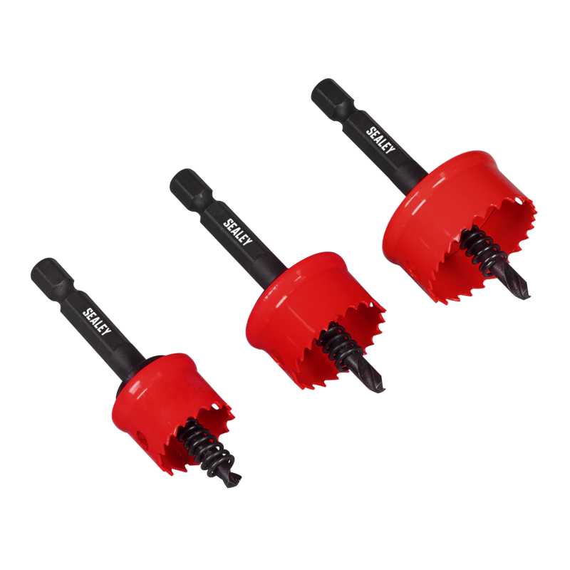 Sealey TWHS3 Thin Wall Hole Saw Set 3pc