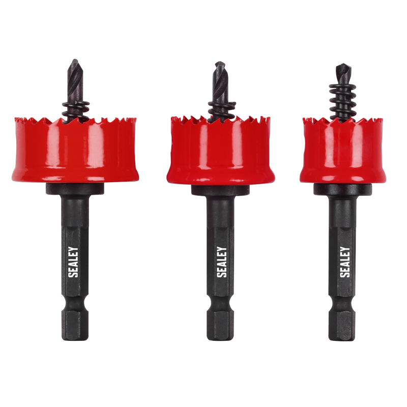 Sealey TWHS3 Thin Wall Hole Saw Set 3pc