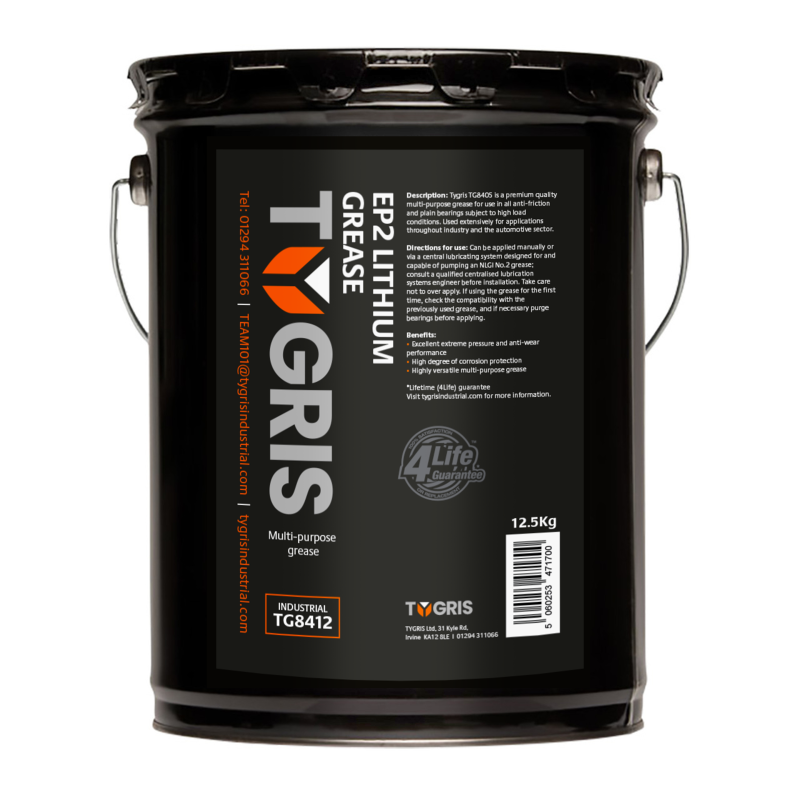TYGRIS Lithium Grease EP2 12.5kg (Pack of 1) BearingBoys