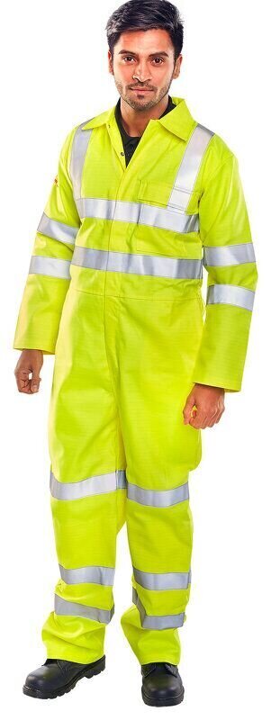Tesla Flame Resistant/As Boilersuit En471 Saturn Yellow 36