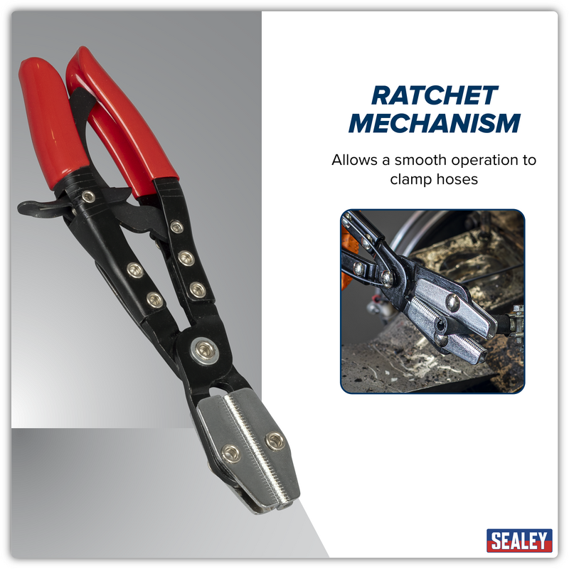 Sealey VS0034 Ratchet Hose Clamp Pliers 210mm