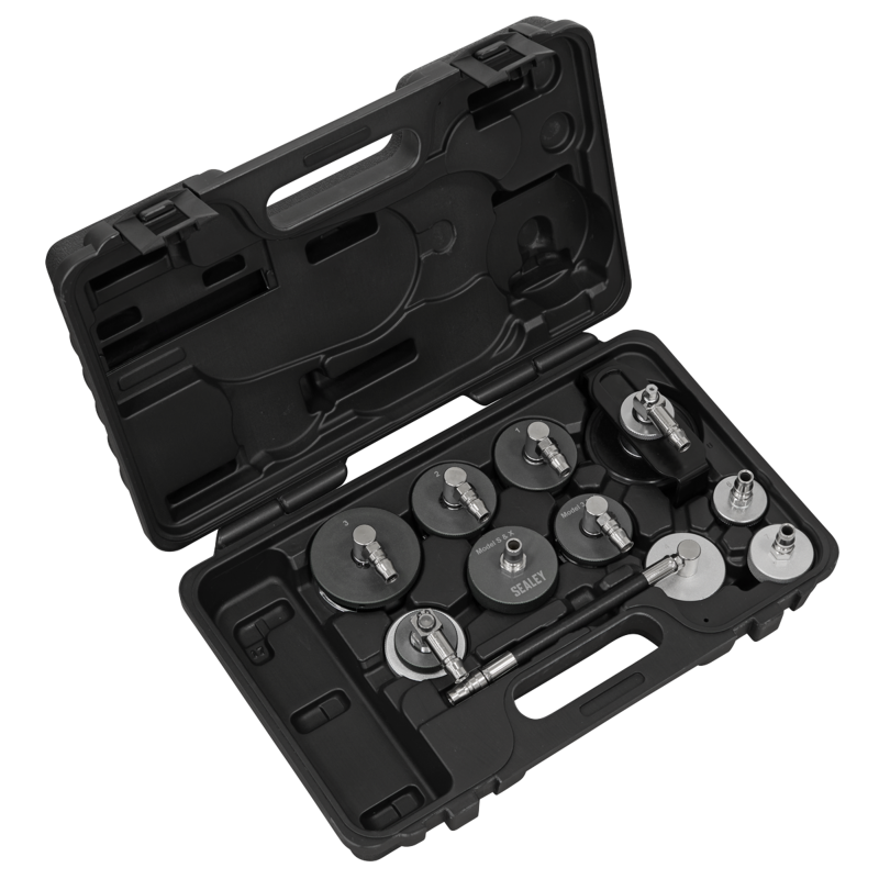 Sealey VS0204D Brake Clutch Pressure Bleeder Cap Set 10pc