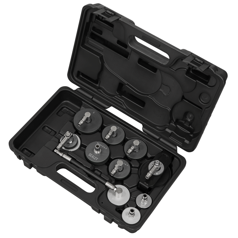 Sealey VS0204D Brake Clutch Pressure Bleeder Cap Set 10pc