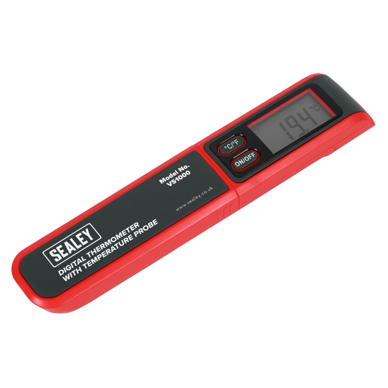 Sealey VS1000 Digital Thermometer with Temperature Probe