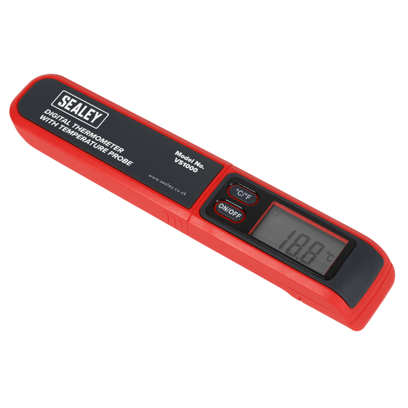 Sealey VS1000 Digital Thermometer with Temperature Probe