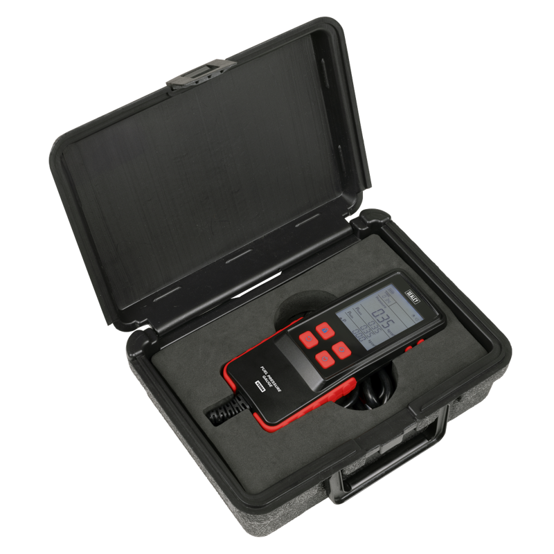 Sealey VS566 Digital Fuel Injection Pressure Test Kit for GDI Fuel Circuits 6pc