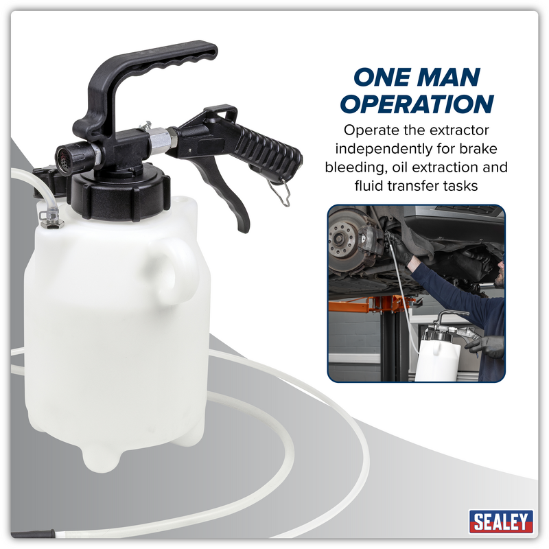 Sealey VS835 Pneumatic Fluid Extractor/Brake Bleeder 2.5L