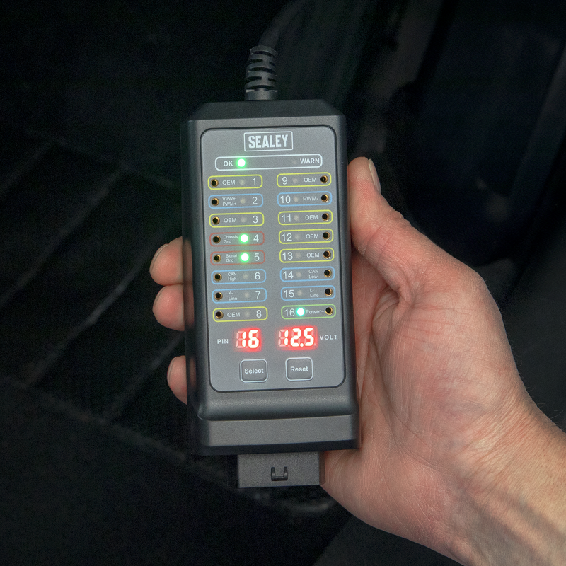 Sealey VS8813 OBD Breakout Box 16-Pin 12V/24V
