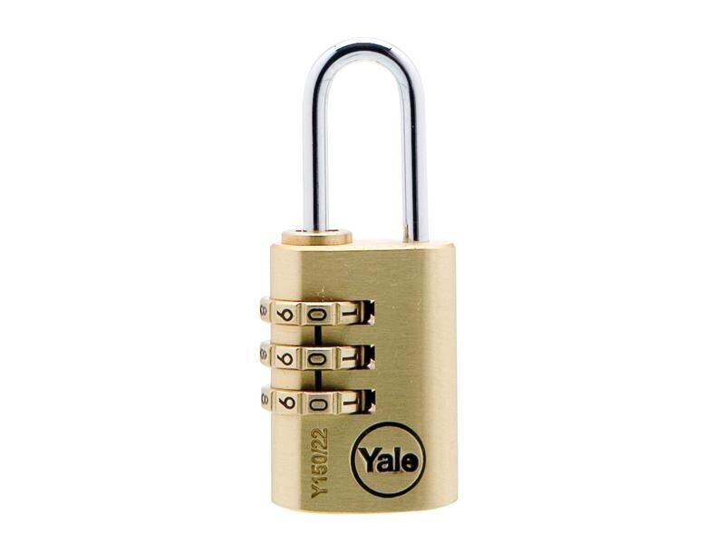 Y150 Brass Combination Padlock 22mm