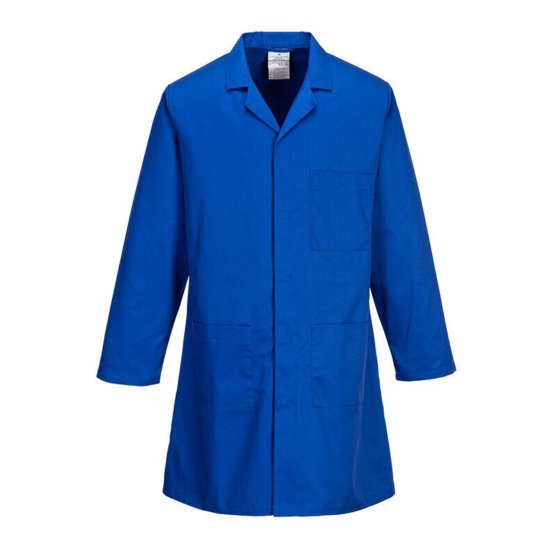 Portwest Lab Coat (Royal Blue / XS / Regular Fit)