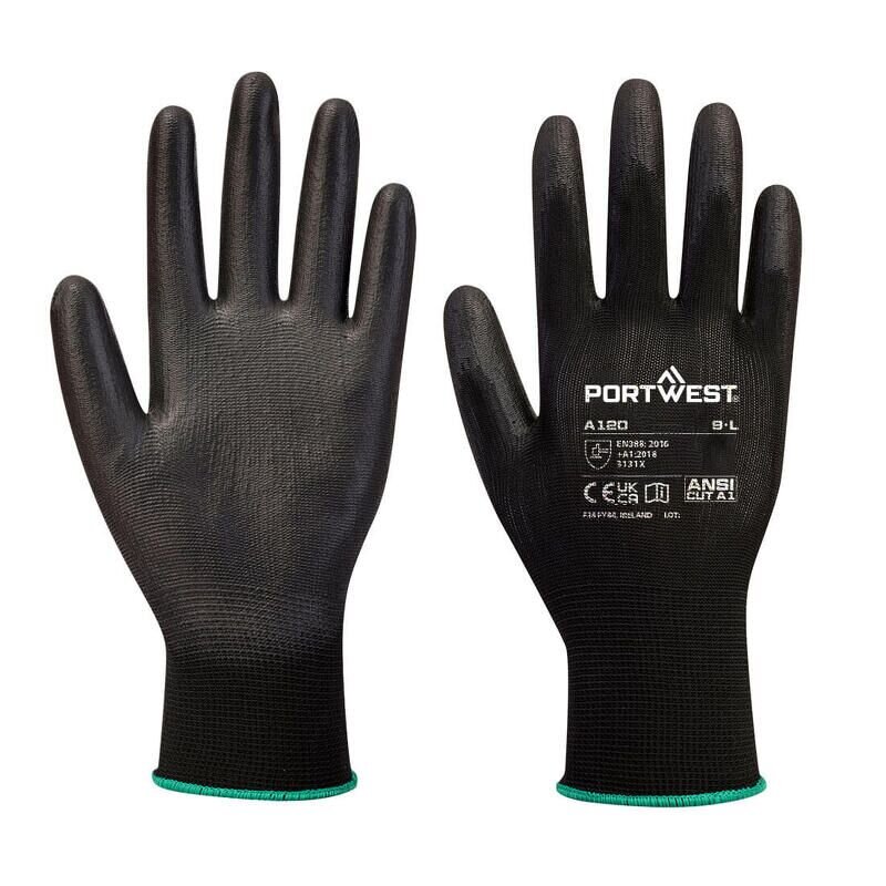 Portwest PU Palm Glove (Black / XXL / R)