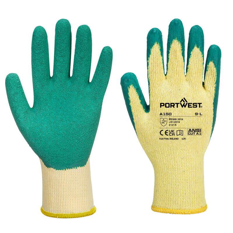 Portwest Classic Grip Glove - Latex (Green / XXL)