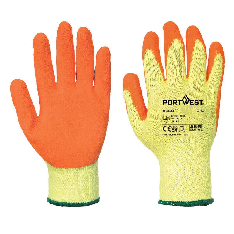 Portwest Classic Grip Glove - Latex (Orange / XXL)
