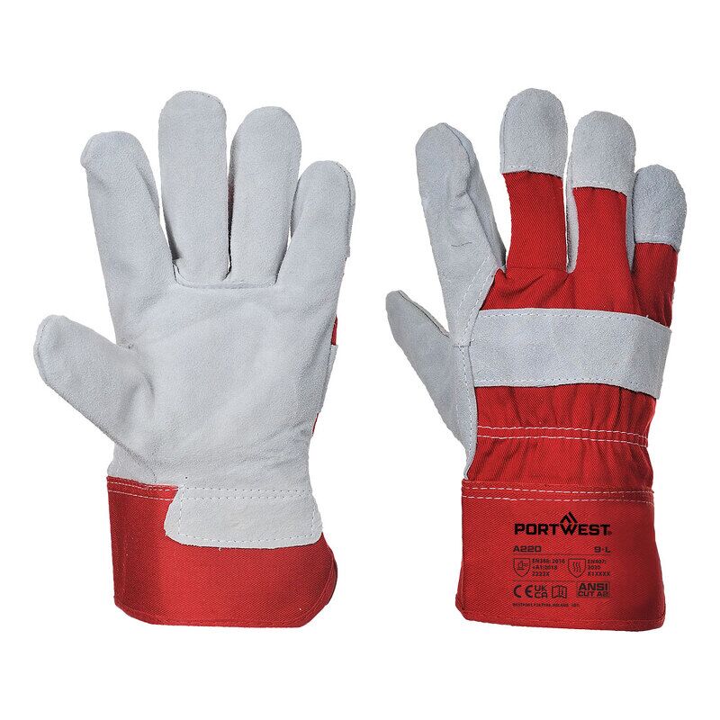 Portwest Premium Chrome Rigger Glove (Red / XXL / R)