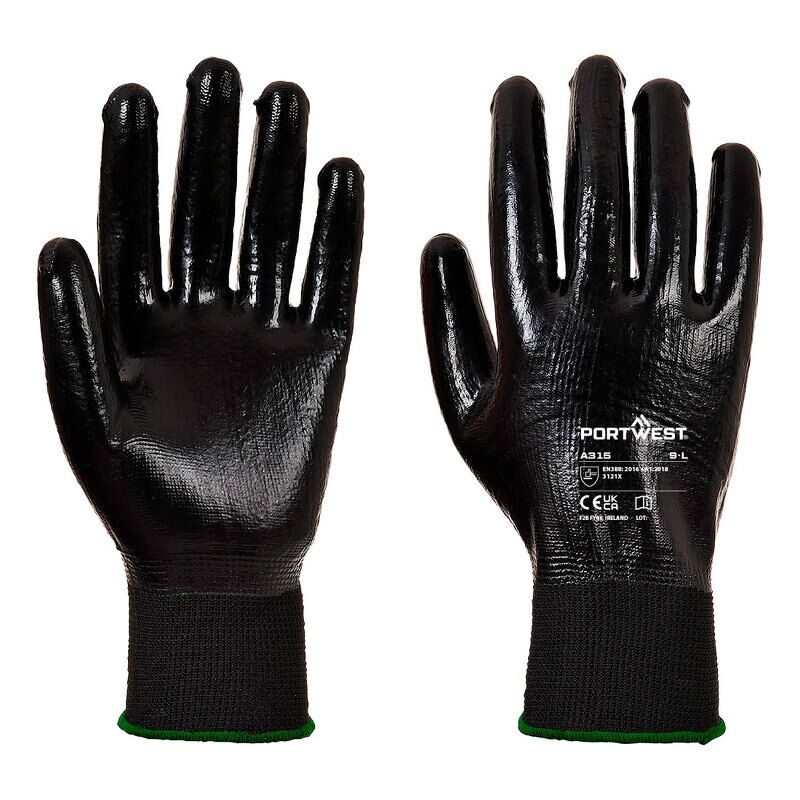 Portwest All-Flex Grip Glove (Black / L)