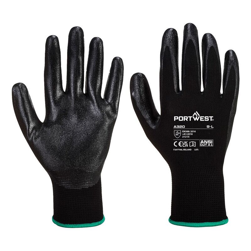 Portwest Dexti-Grip Glove (Black / S)