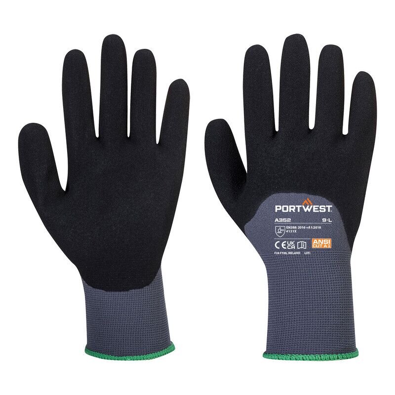 Portwest DermiFlex Ultra Glove (Grey/Black / S)