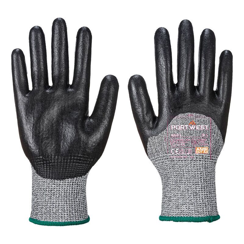 Portwest Cut 3/4 Nitrile Foam Glove (Black / XXXL)