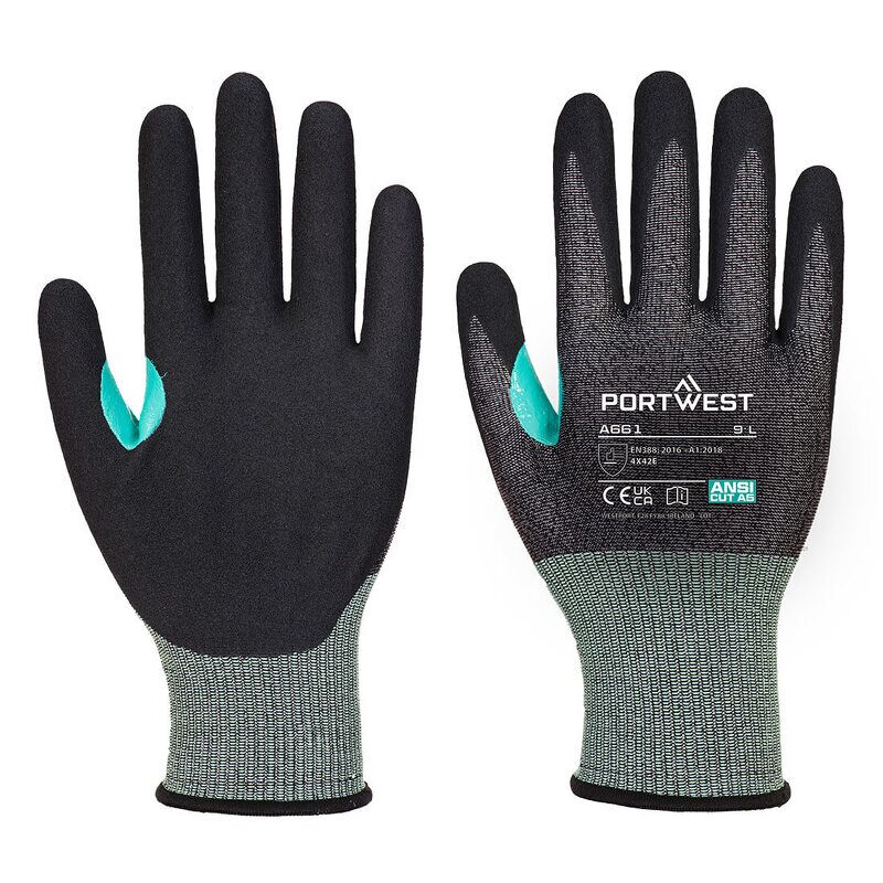 Portwest CS Cut E18 Nitrile Glove (Black / S)