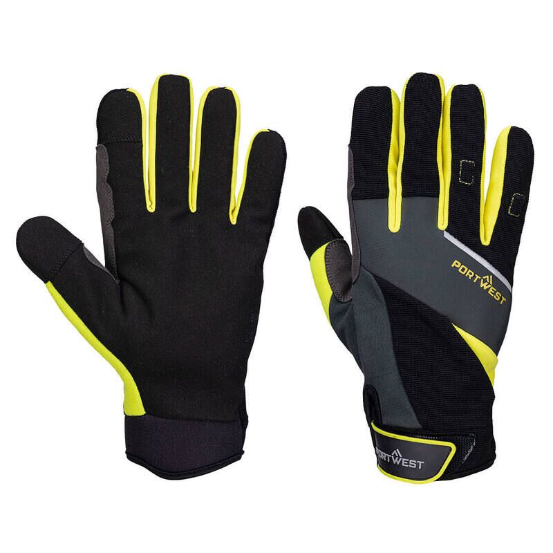 Portwest DX4 LR Cut Glove (Black/Yellow / L)