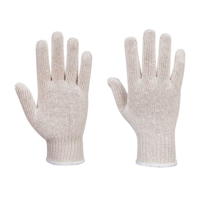 Portwest String Knit Liner Glove (288 Pairs) (White / M / R)